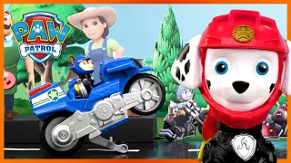 PAW Moto Pups Toy Rescue Missions | PAW Patrol 1 Hour Compilation | Toy Pretend Play for Kids