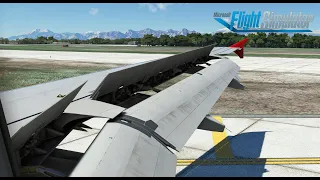 Strong wind during landing/Fenix A320-200/MFS2020