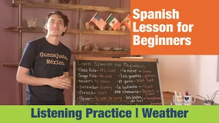 How to Talk About Weather in Spanish. Listening Practice.