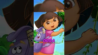 DORA THE EXPLORER CHARACTERS IN REAL LIFE 👧😨 #shorts