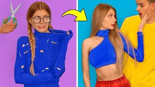 FASHION HACKS & CLOTHES DIY! Girls Clothes Transformation Ideas by Mr Degree & Mariana