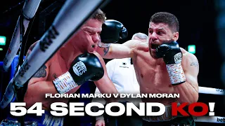 Dramatic KO in 54 Seconds 🔥 | Florian Marku vs Dylan Moran Fight Highlights | Albanian King Is Back!