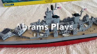 LEGO-compatible BATTLESHIP! COBI USS Missouri Iowa-class.  US Navy WWII.