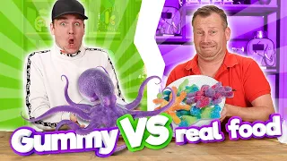 GUMMY FOOD VS REAL FOOD! 3.0