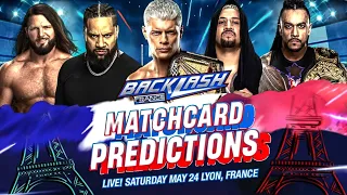 WWE Backlash 2024 Matchcard Predictions V2