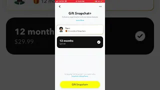 How to gift SnapChat Plus subscription?