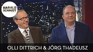 Olli Dittrich und Jörg Thadeusz über ihre Kussszenen | Die Harald Schmidt Show (SKY)