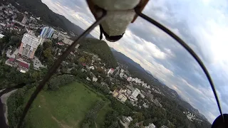 Полет радиоуправляемой модели самоля над Дагомысом. 05.09.2019г.