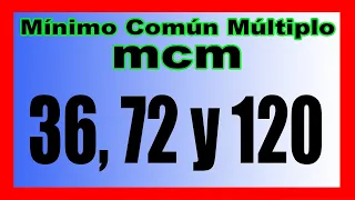 ✅👉 Minimo Comun Multiplo de 3 numeros  ✅ mcm