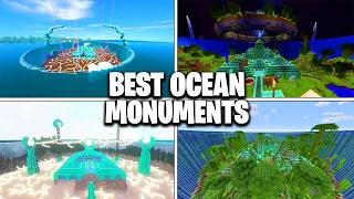 BEST Ocean Monument MEGA BASES! (Ocean Monument Transformations)