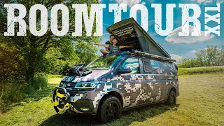 Roomtour XXL: VW T6.1 Offroad Campervan | SpaceCamper + Terranger + DIY | Besser als VW California?