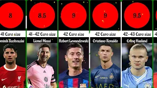 Footballer's foot size, influence on the field.  ⚽ #football #history #statistics