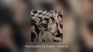 BTS - Permission to dance (sped up + reverb)