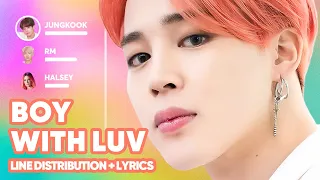 BTS - Boy With Luv feat. Halsey (Line Distribution + Lyrics Karaoke) PATREON REQUESTED