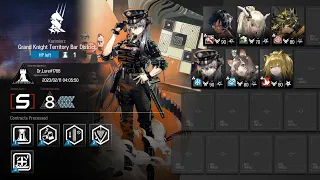 [Arknights] CC#10 Daily Day 9 Risk 8 AFK Strat [ Grand Knight Territory Bar District ]