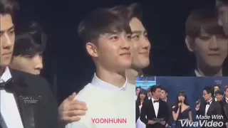 yoona snsd and sehun exo  moment #yoonhun #2