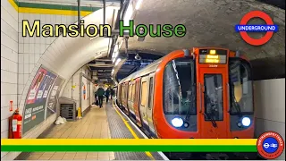 London Underground Action at Mansion House - EVENING RUSH HOUR! (24/04/2023)