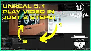 Unreal 5.1 How to Insert Videos in Just 2 Steps!