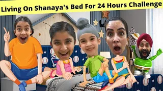 Living On Shanaya's Bed For 24 Hours Challenge | Ramneek Singh 1313 | RS 1313 VLOGS