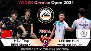 FINAL | HE Ji Ting /REN Xiang Yu vs LEE Jhe-Huei /YANG Po-Hsuan | German Open 2024 Badminton