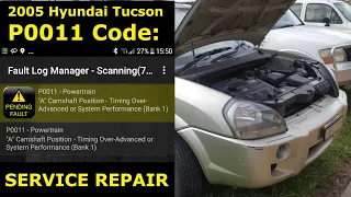 CODE: P0011 “A” Camshaft Timing Over Advanced(Bank 1) Hyundai Tucson 2005 VVT solenoid cleaned