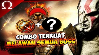 COMBO TERKUAT GOD OF WAR 2 BARBARIAN HAMMER + RAGE OF TITANS MELAWAN SEMUA BOSS - GOD OF WAR 2