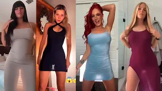 😱Transparent Dress Challenge😱4K Girls Without Underwear #6