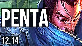 YASUO vs PANTH (MID) | Penta, 1.7M mastery, 800+ games, Legendary | KR Master | 12.14