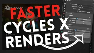 CYCLES-X RENDERING SLOW in BLENDER 3.0? One setting boosts performance.