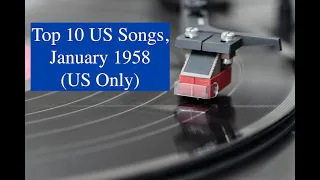 TOP 10 US SONGS, JANUARY 1958; Silhouettes, Paul Anka, Frankie Avalon, Perry Como, Roy Hamilton, Etc