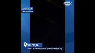 SpaceX Starlink satellites spotted over New Hampshire