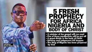 5 FRESH PROPHECY: A PASTOR WILL RUN MAD, NEW KING FOR NIGERIA, 3 CANDLESTICKS OFF 😭🔥 - APOSTLE AROME