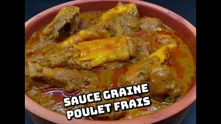 Sauce graine binguiste avec poulet frais