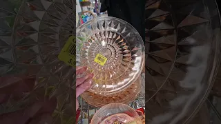 DEPRESSION GLASS JACKPOT! #thrifted #vintagestyle #thriftfinds #shopping #thrifting #homedecor 🥰😍🤩