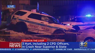 2 Officers Among 3 Injured In Crash In The Loop