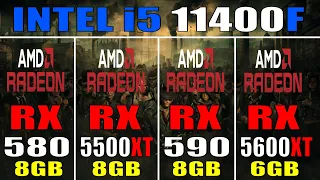 RX 580 vs RX 5500 XT vs RX 590 vs RX 5600 XT || PC GAMES TEST ||