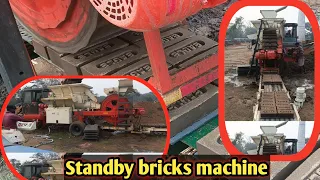 Bricks banane ki machine // Automatic Brick Making Machine #sbm180  contact at WhatsApp #8743031587