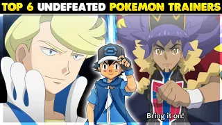 Top 6 Undefeated Pokemon Trainers | Trainer Who Never Got Defeated | Hindi |