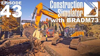 CONSTRUCTION SIMULATOR (2022) - Episode 43: Finishing the road + Shipyard Part 1