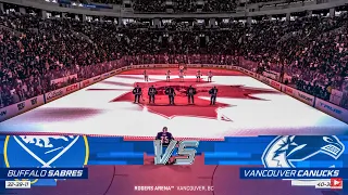 Buffalo Sabres vs Vancouver Canucks 10/22/2022 NHL 23 Gameplay