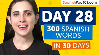 Day 28: 280/300 | Learn 300 Spanish Words in 30 Days Challenge