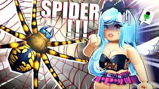 TROLLING as a REAL SPIDER in Roblox Da Hood Voice Chat