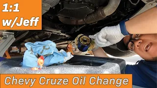 2016 Chevy Cruze Oil Change - 1:1 w/Jeff