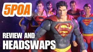 PAGE PUNCHERS SUPERMAN! McFarlane DC Direct Toys 7 Inch - 5POA Action Figure Review and Head Swaps