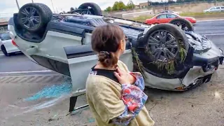 LADY PULLED FROM WRECKED CAR | BEST & WORST MOTO MOMENTS OF THE WEEK [Ep.#25]