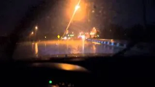 Driving thru Tornado warning 5-20-13 in my 1995 Lexus SC 300 heavy rainfall