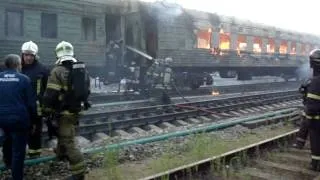 Бирюлёво Западное. Пожар на ЖД. 23.07.2014.