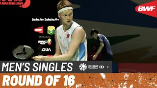 DAIHATSU Indonesia Masters 2024 | Anders Antonsen (DEN) [8] vs. Lakshya Sen (IND) | R16