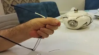 Gözlük tamiri(pratik misina takilişi) glasses repair