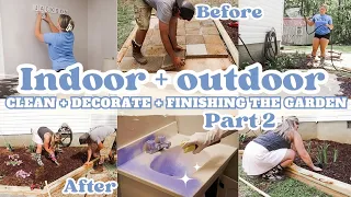 INDOOR + OUTDOOR CLEAN & DECORATE | OUTDOOR TRANSFORMATION | EXTREME CLEANING MOTIVATION | MarieLove